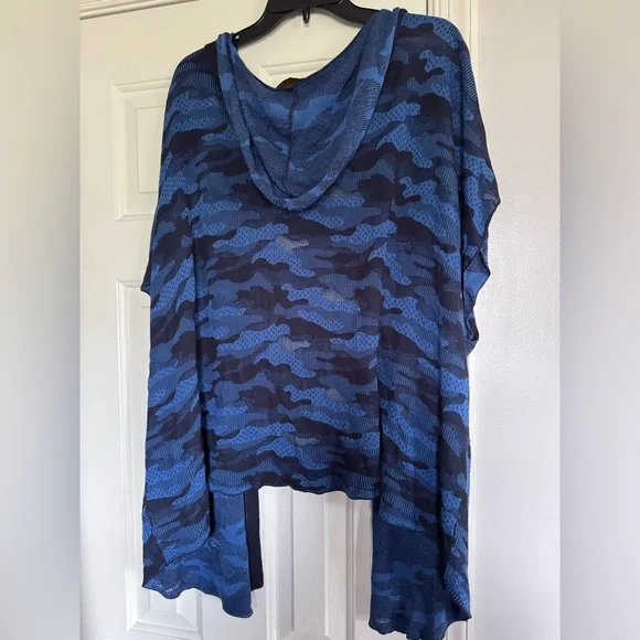 Kerisma camouflage sleeveless hooded layering cardigan one size fits all - Picture 2 of 4